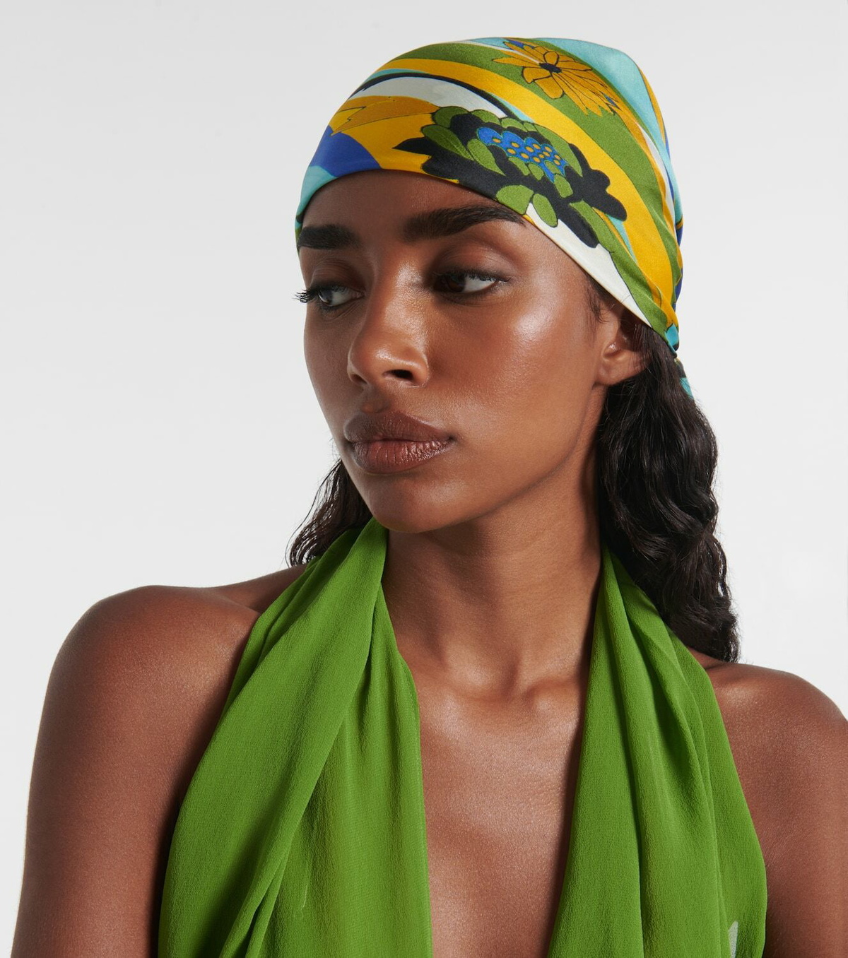 Christopher Esber Floral silk scarf