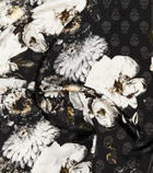 Alexander McQueen Floral silk twill scarf