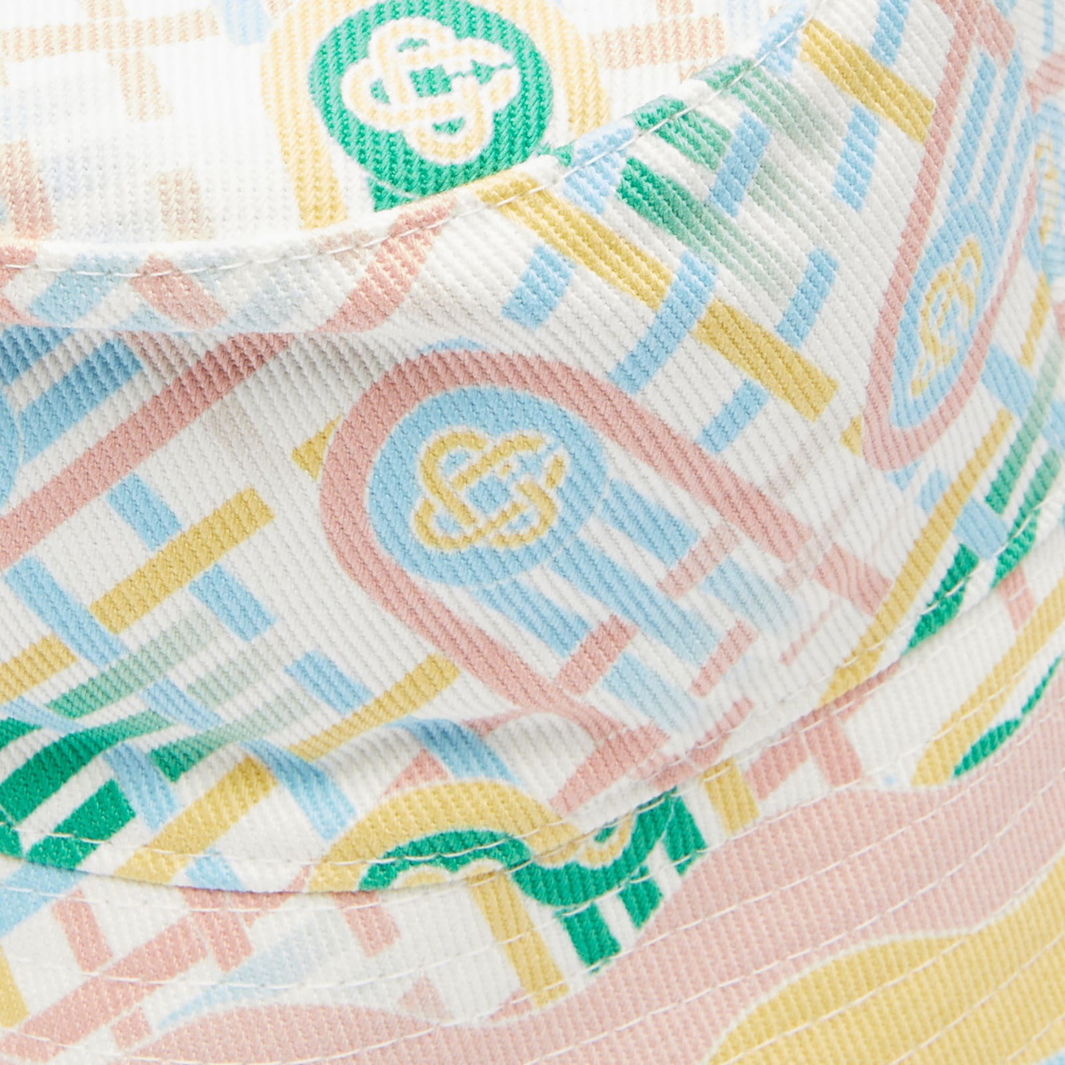 Casablanca Women's Printed Denim Bucket Hat in Multi