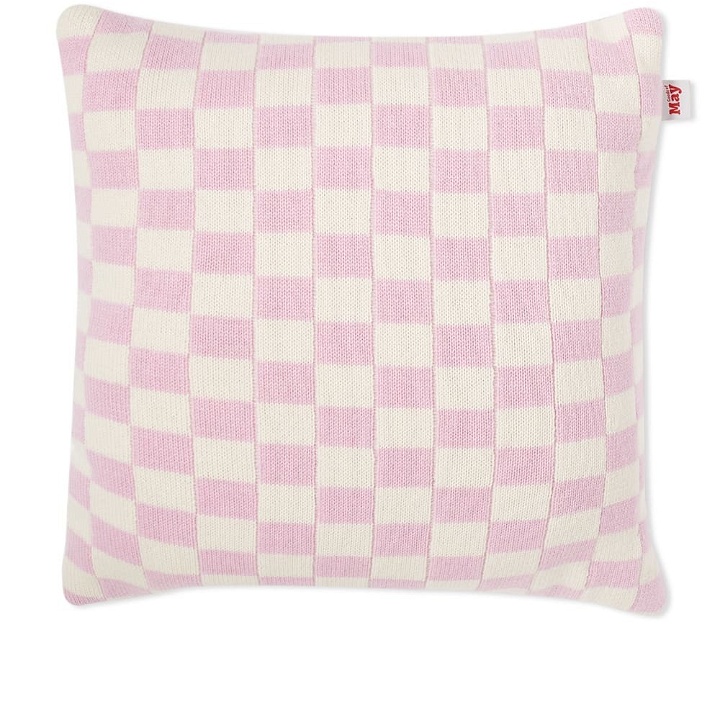 Photo: Goods of May Sidney Checkerboard Cushion in Pink