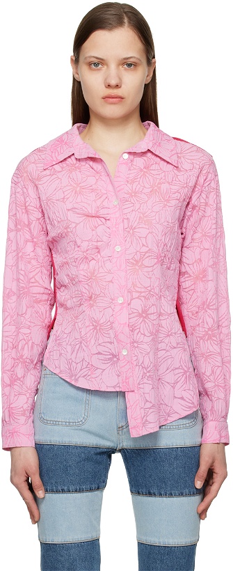 Photo: Andersson Bell Pink Moeka Combination Shirt