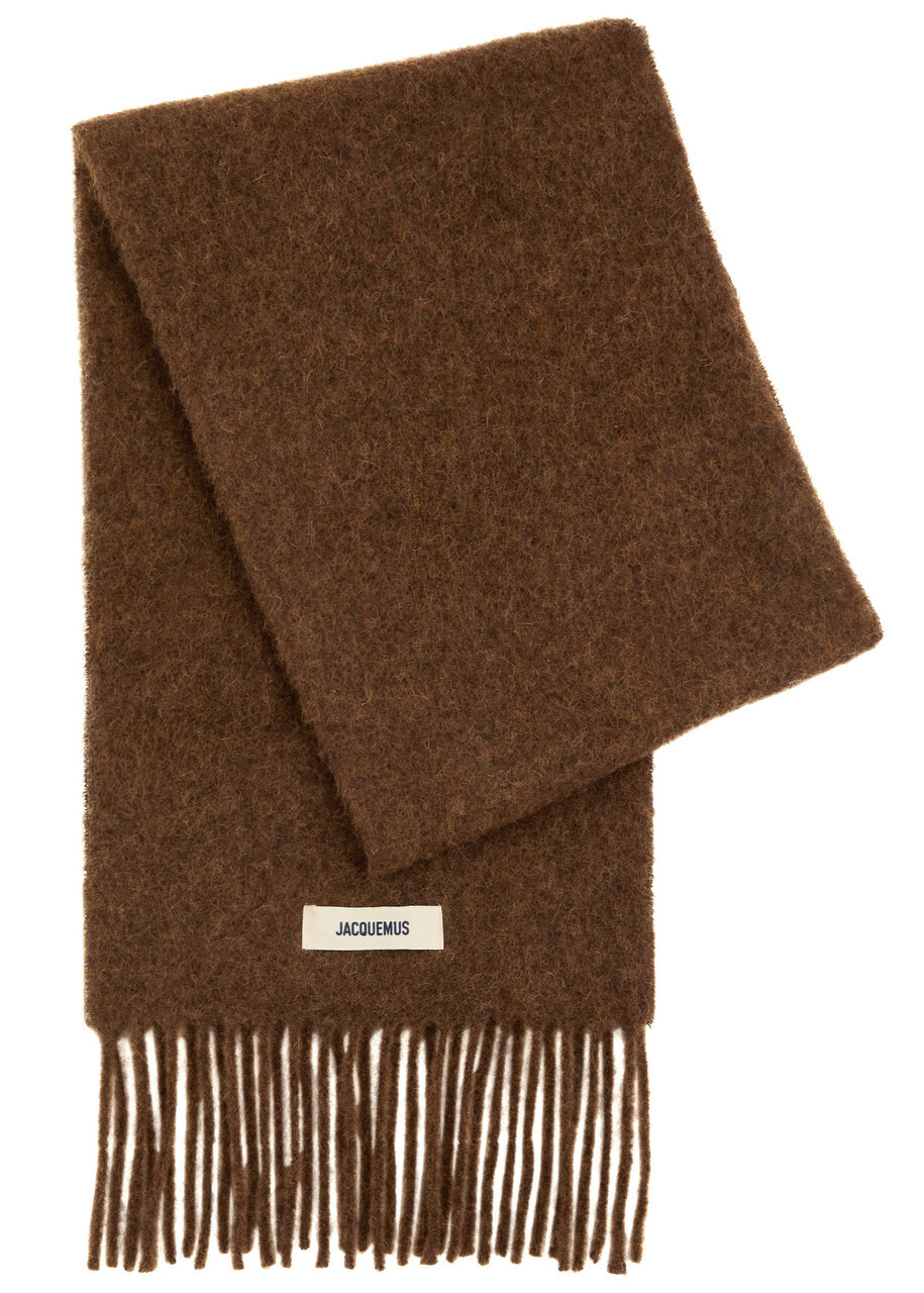 Jacquemus L'echarpe Carro Knitted Scarf - Brown - One Size
