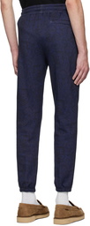 Etro Blue Jersey Paisley Lounge Pants