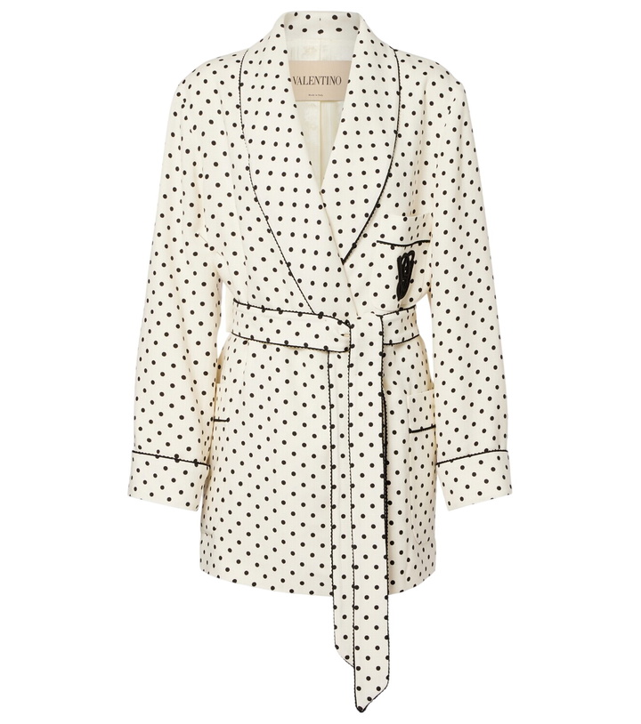 Photo: Valentino Plus De Pois belted jacket