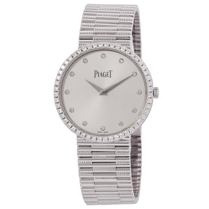 Photo: Piaget Traditional Silver Dial 18K White Gold Ladies Watch GOA37045