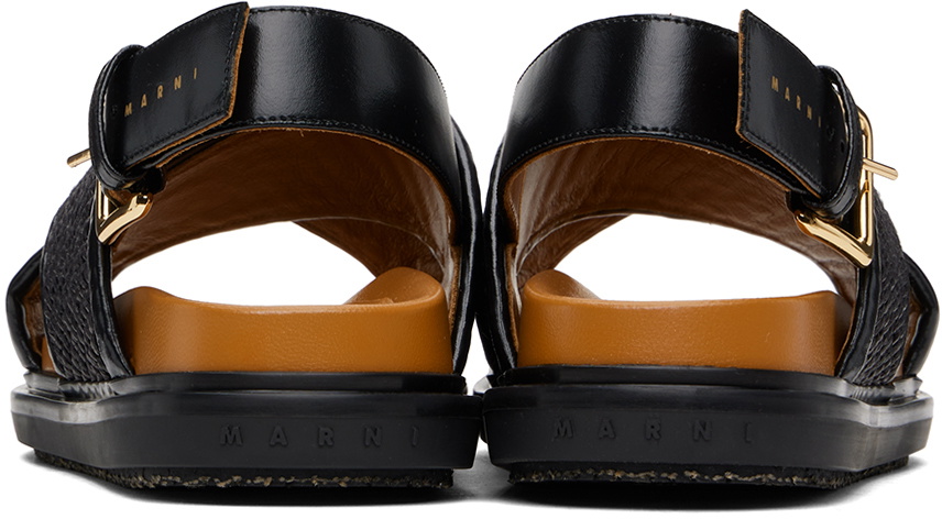 Marni Black Fussbett Sandals Marni