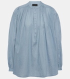 Nili Lotan Neville cotton poplin blouse