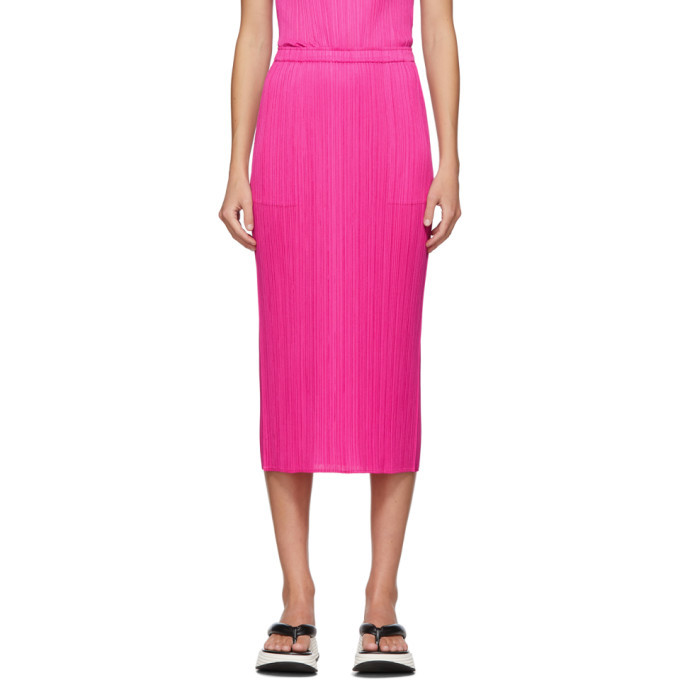 Pleats Please Issey Miyake Pink New Colorful Basics 2 Skirt Pleats