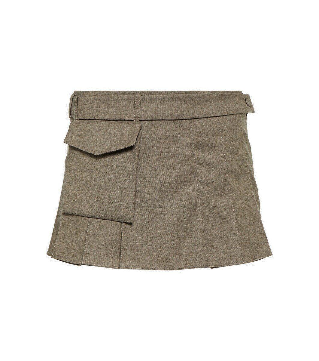 Aya Muse Mia pleated wool mini skirt Aya Muse
