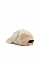 Diesel Distressed baseball cap with logo print - Caps Mens in Beige