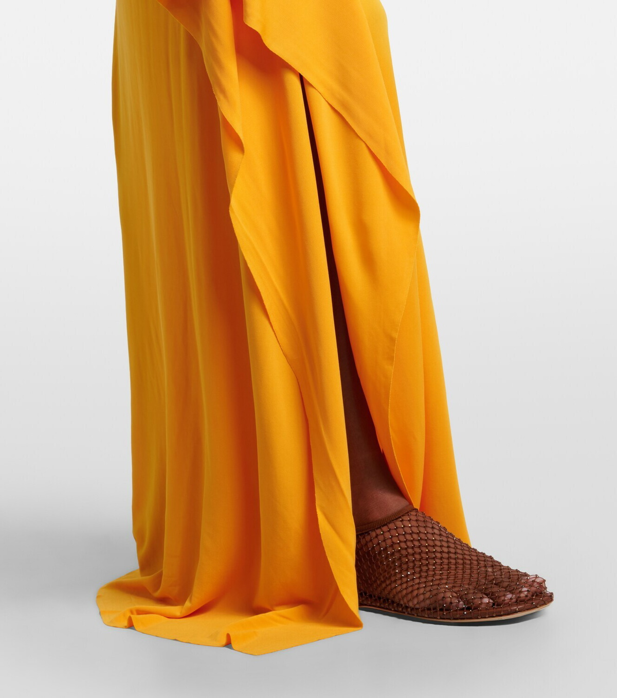Christopher Esber Embellished gathered jersey maxi skirt