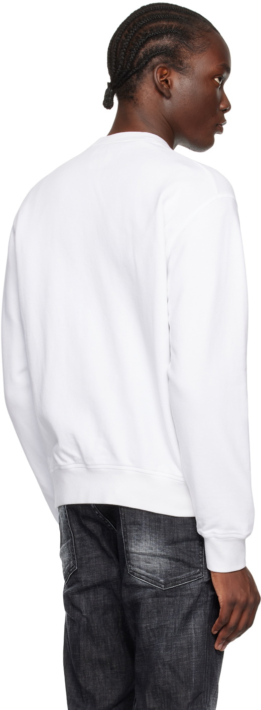 Dsquared2 White Cool Fit Sweatshirt