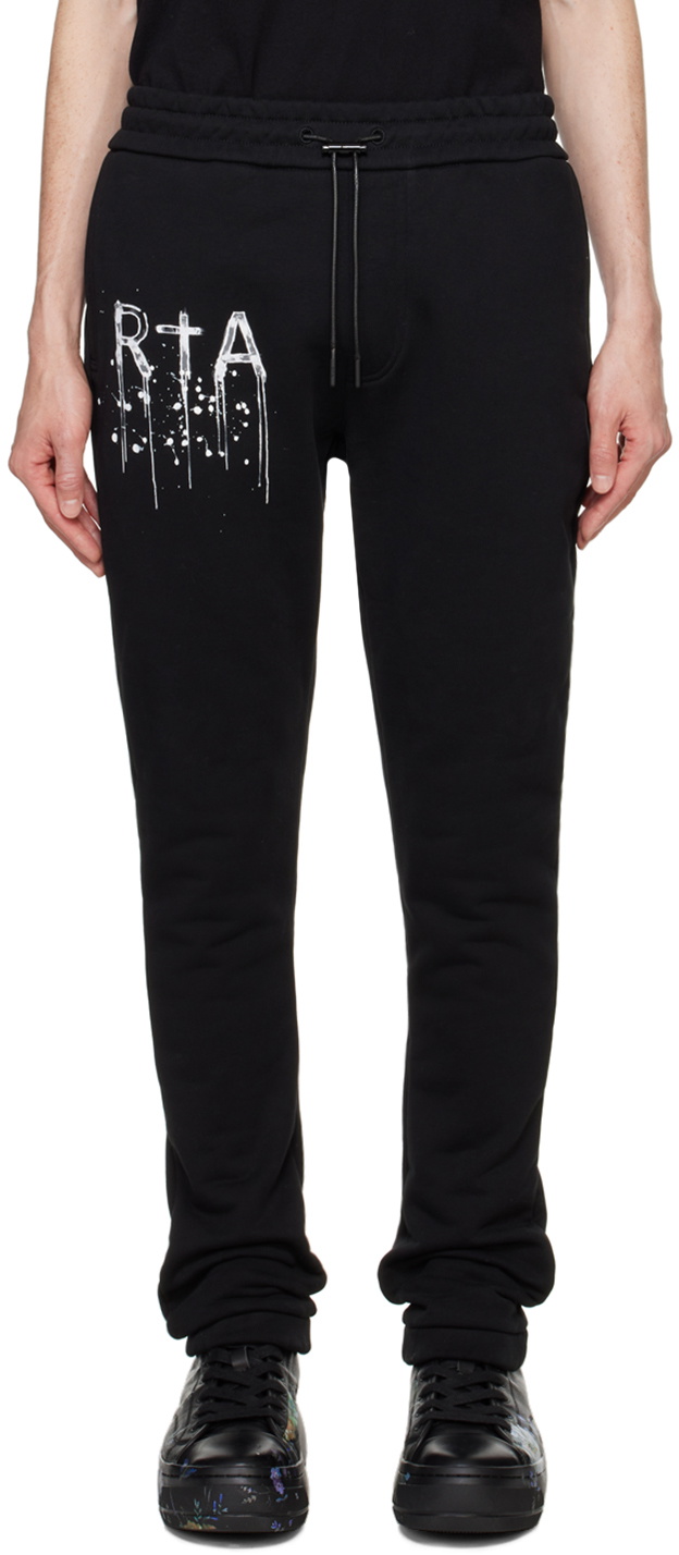 RTA Black Owen Sweatpants