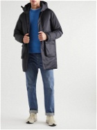 NN07 - Palle Recycled Shell Hooded Down Parka - Blue
