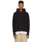 Greg Lauren Black Reverse Hoodie