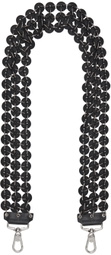 Stefan Cooke Black Button Strap Keychain