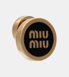 Miu Miu Logo stud earrings