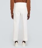 Zegna Cotton and wool straight pants