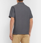Folk - Gabe Cotton-Jacquard Shirt - Navy