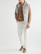 Brunello Cucinelli - Stretch-Knit Sneakers - Brown