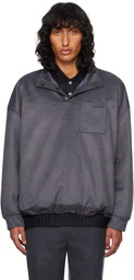 WOOYOUNGMI Gray Brushed Sweatshirt