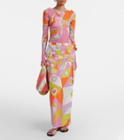 Pucci Orchidee sheer tulle top
