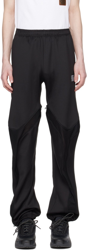 Photo: Olly Shinder SSENSE Exclusive Black Tri-Zip Sweatpants