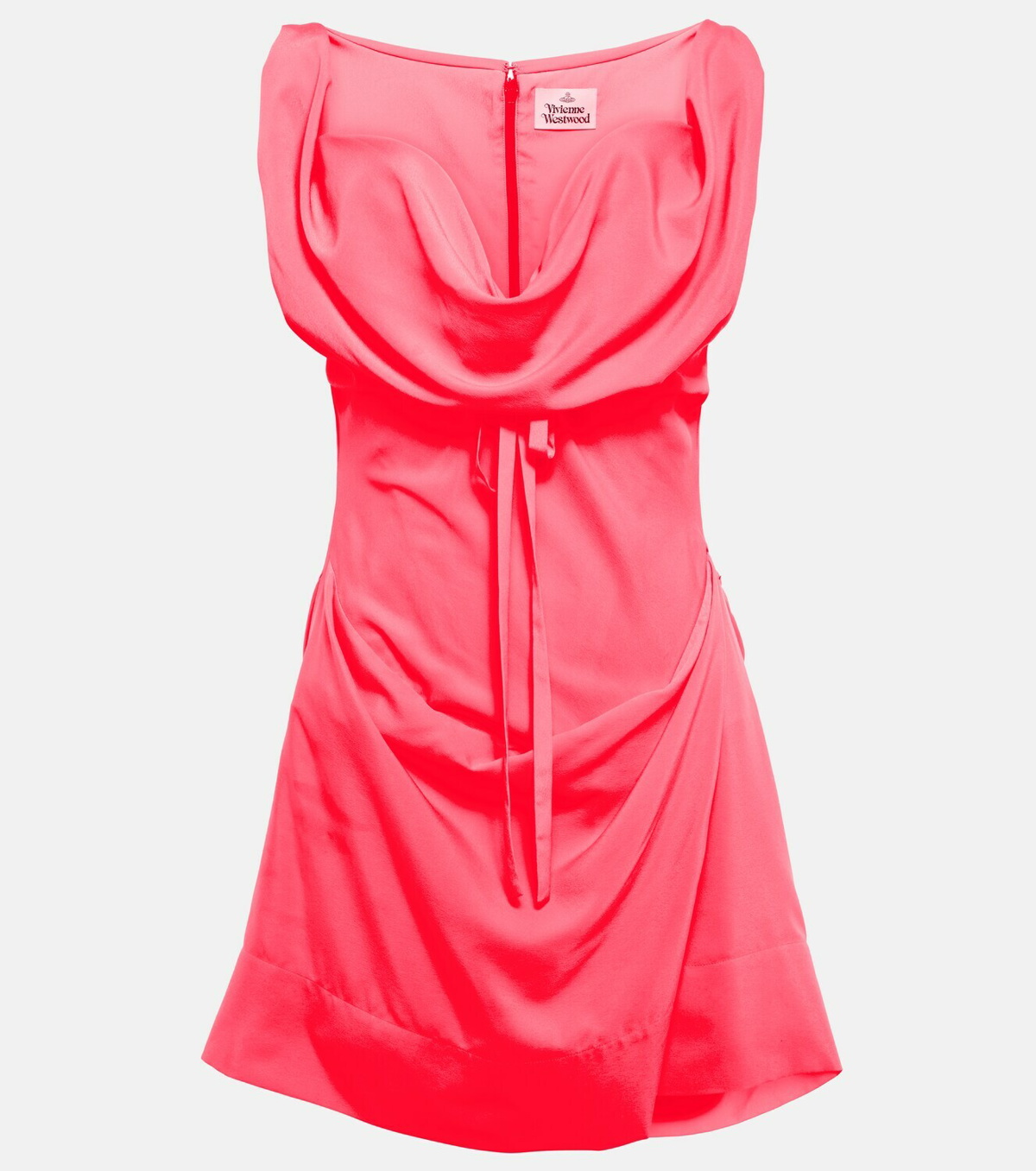 Nova Cora crêpe satin minidress in pink - Vivienne Westwood