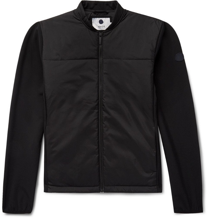 Photo: NN07 - Bryan Slim-Fit Quilted Shell and Jersey Primaloft Jacket - Men - Black