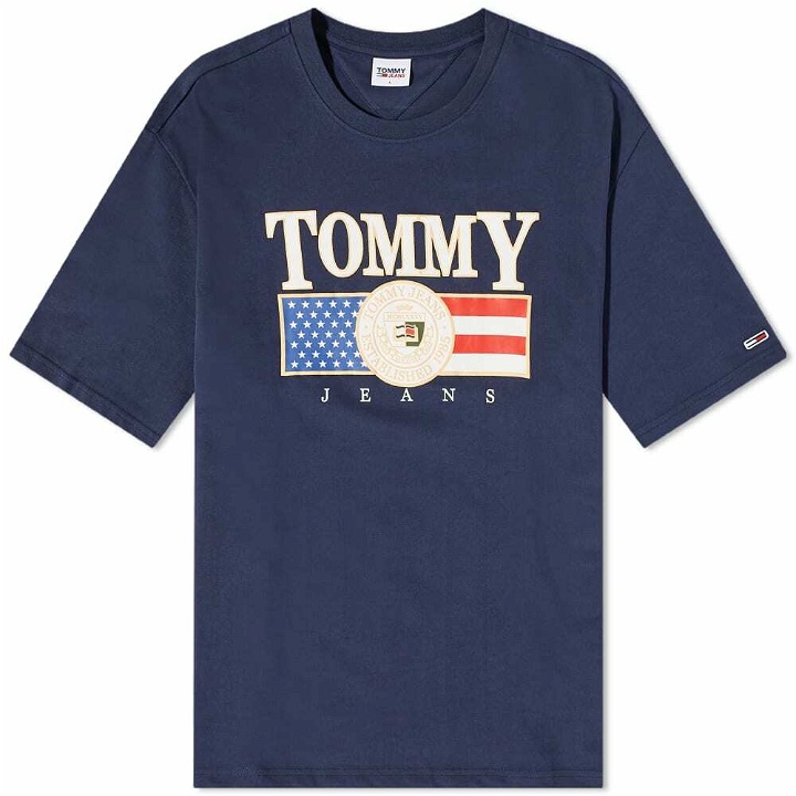 Photo: Tommy Jeans Men's Tommy Skater T-Shirt in Twilight Navy