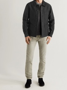 TOM FORD - Garment-Washed Brushed-Cotton Chore Jacket - Black