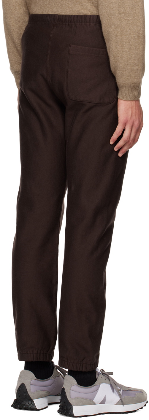 Baby cashmere sweatpants in brown - Auralee