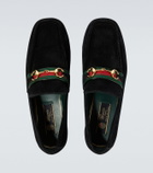 Gucci Horsebit suede loafers