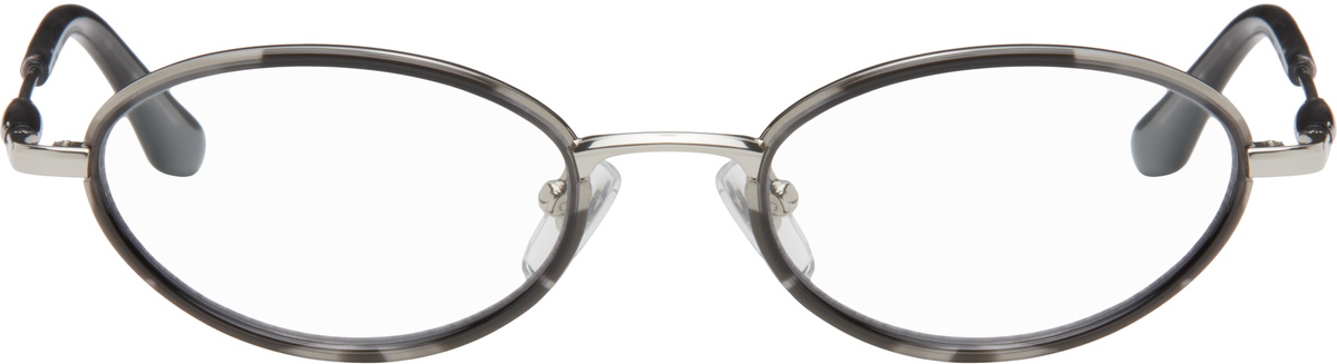 BONNIE CLYDE Silver & Black Voodoo Glasses