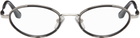 BONNIE CLYDE Silver & Black Voodoo Glasses