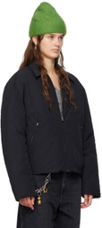 Acne Studios Black Spread Collar Down Jacket