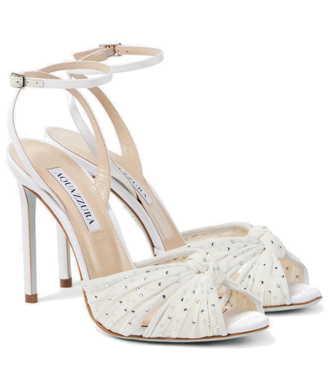 サンダル・ミュール AQUAZZURA SLIPPER (TWSFLAF0SHE ESPRESSO) Tequila Sandal 85 SILVER Aquazzura@ Official
