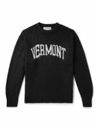 Remi Relief - Intarsia-Knit Sweater - Black