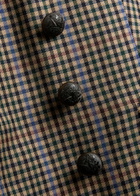 Veronica Beard Claude Dicky Plaid Stretch-wool Blazer Brown