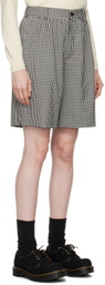 Comme des Garçons Girl Black & White Gingham Check Shorts