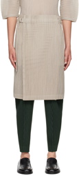 HOMME PLISSÉ ISSEY MIYAKE Gray Light Mesh Skirt