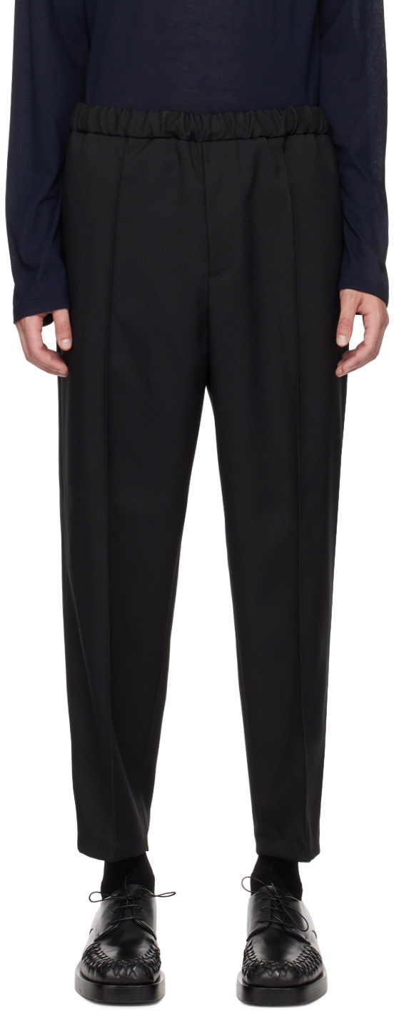 Jil Sander Black Creased Trousers Jil Sander