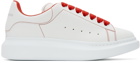 Alexander McQueen White & Red Oversized Sneakers