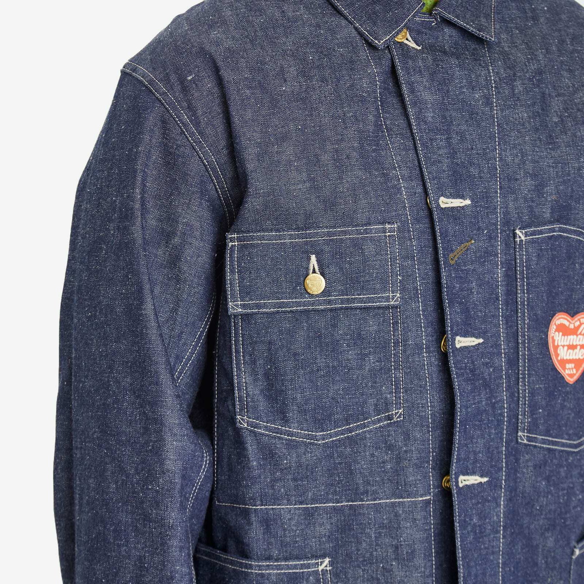 Human Made Men's Denim Past Coverall Jacket in Indigo Human Made