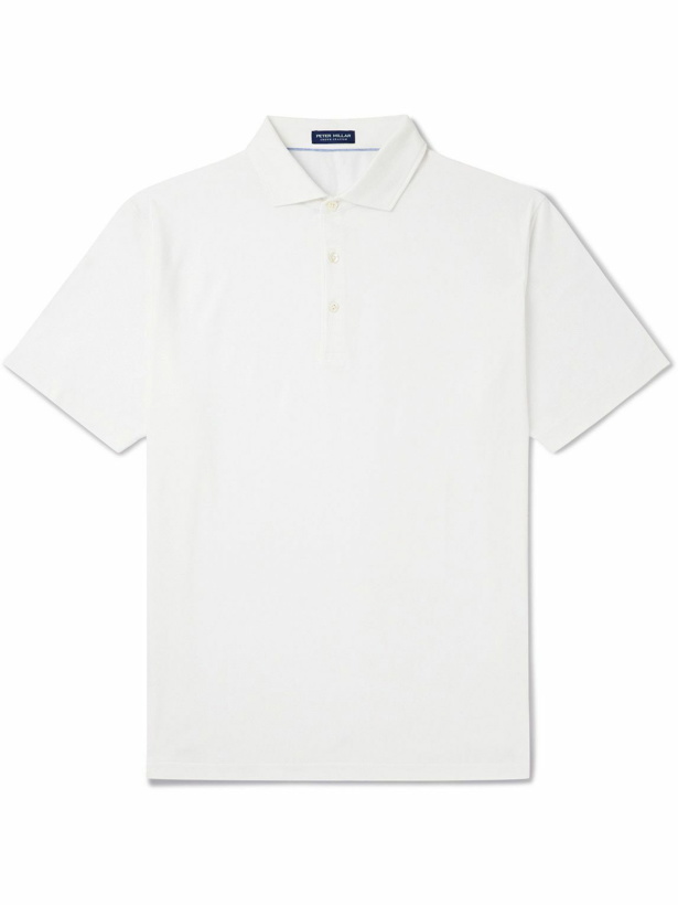 Photo: Peter Millar - Excursionist Flex Cotton-Blend Polo Shirt - White