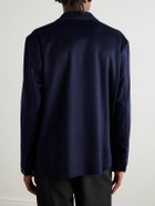 Stòffa - Double-Breasted Cashmere Jacket - Blue