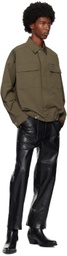 Nanushka Khaki Emeric Jacket