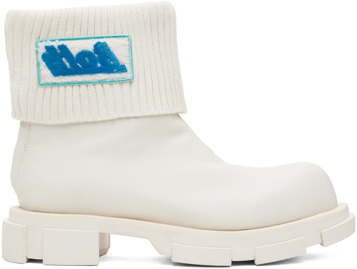 Photo: both White Gao Mid Chelsea Boots