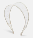 Jennifer Behr Thalia silk lace headband