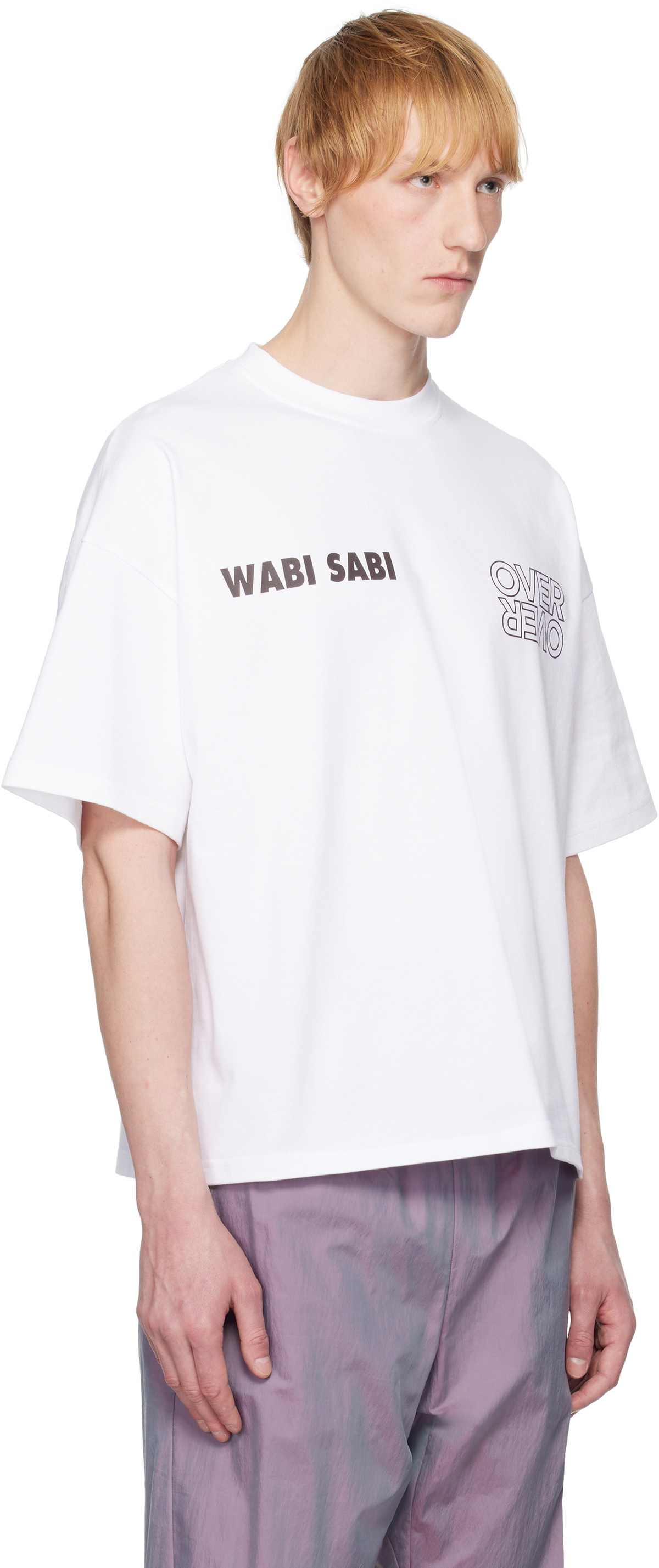 OVER OVER White Boxy Crop T-shirt